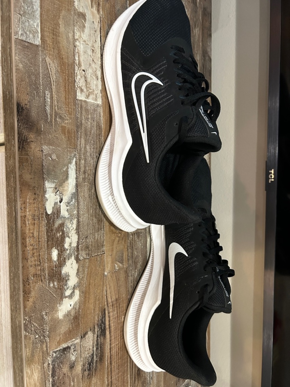 Nike Black and White Low-Top Running Sneakers